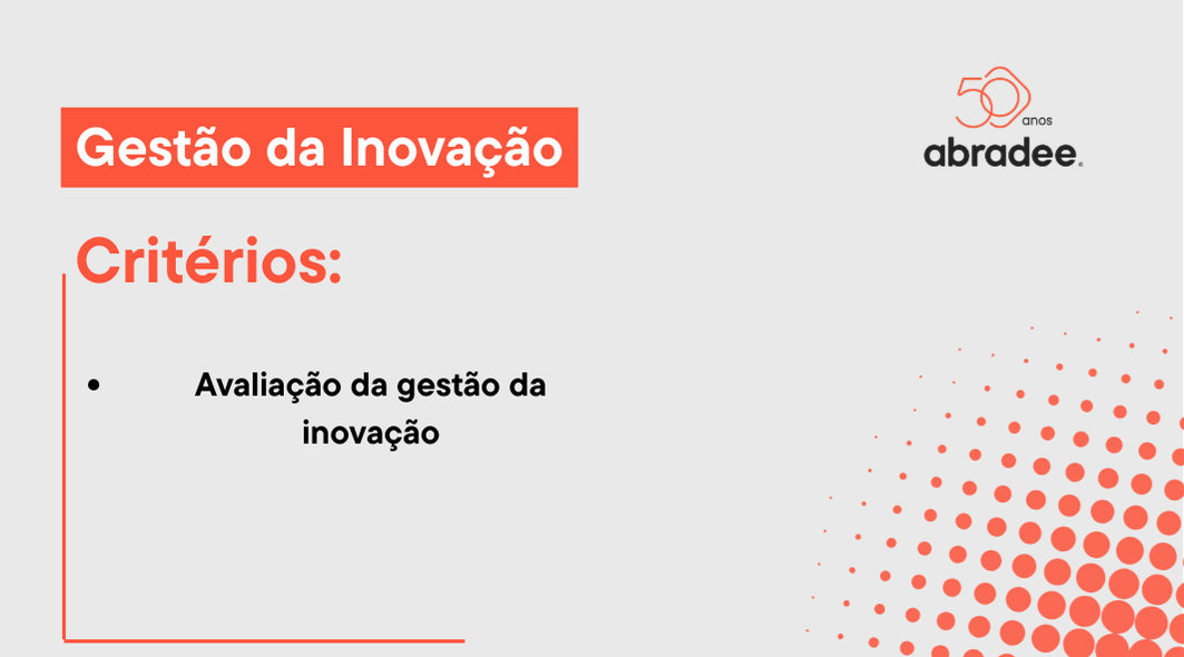 Critério de avaliação prêmio ABRADEE