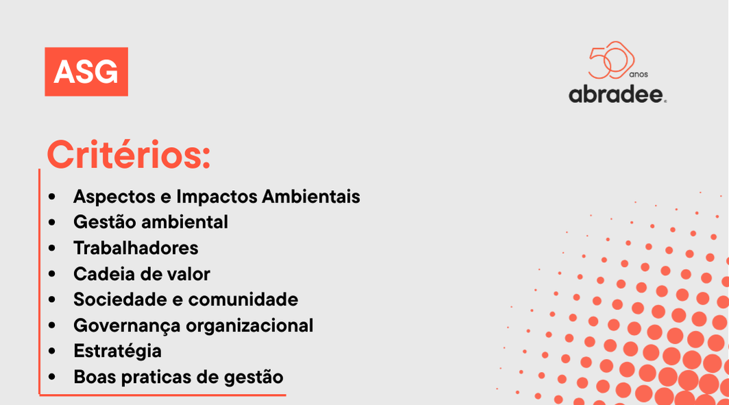 Critério de avaliação prêmio ABRADEE